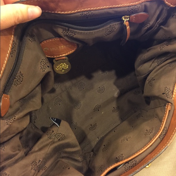 Mulberry Alexa Oak Soft Buffalo Leather Satchel - Picture 5 of 8